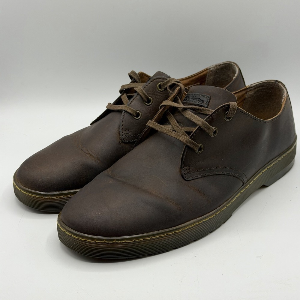 Dr.Martens Men's Coronado AW004 Brown Leather Oxford Slip on dress shoes Size 12